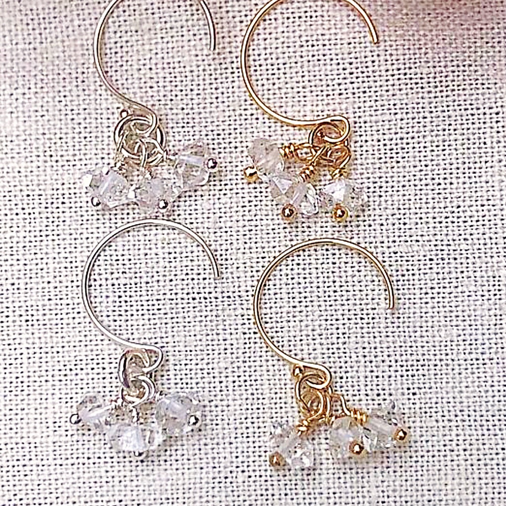 Herkimer “Diamond” Cluster Earrings New!